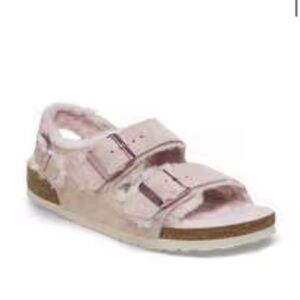 Birkenstock Milano Suede Shearling Light Rose Women’s EU 35 Regular Fit New Box